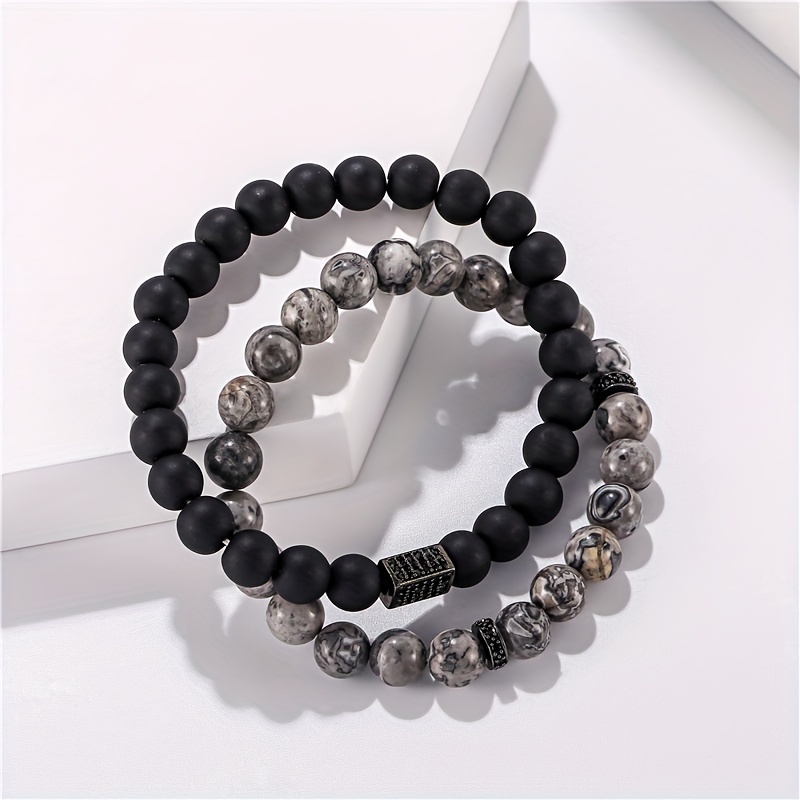 Map Stone Crown Bracelet